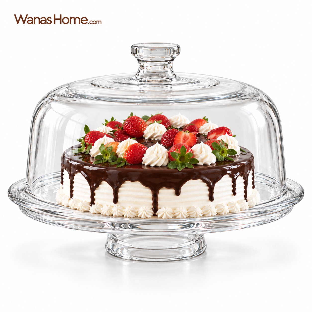 file_00000000e8608210a30809e0cb234007-1.png ستاند كيك أكليريك بغطاء - Image 1